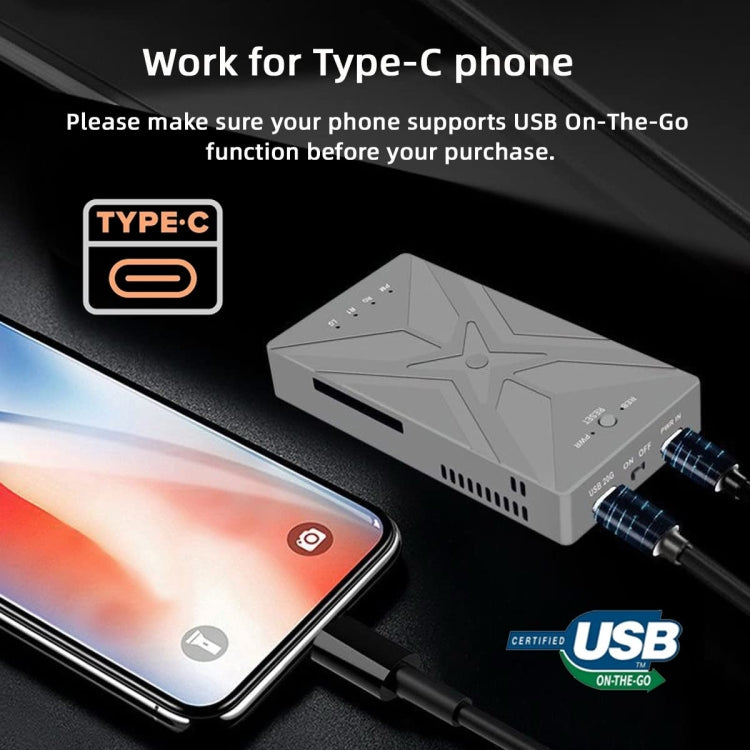 Doppio M.2 NVME SSD RAID Array Mobile Hard Drive Enclosure Tipo-C USB3.2 GEN2x2 20G 586R, PH8586R