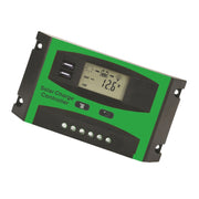 Regolatore di carica e scarica solare da 12 V/24 V, doppia porta USB, regolatore di carica del pannello solare LCD, 10A, 20A, 30A