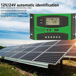 Regolatore di carica solare 12V/24V con doppia porta USB 10A-30A