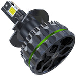 Faro per auto con faretto a LED a quattro tubi in rame da 150 W e 24 LED, 9005, 9006, 9012, H1, H4, H7, H11