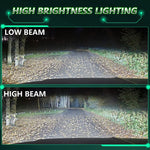 Faro per auto con faretto a LED a quattro tubi in rame da 150 W e 24 LED, 9005, 9006, 9012, H1, H4, H7, H11