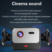 Proiettore DLP Home Theater TOUMEI X5 Proiettore HD ad alta luminosità 1080P, US Plug, EU Plug, UK Plug