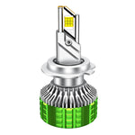 Faro per auto impermeabile in lega di alluminio con doppio tubo di rame a LED da 100 W, 9005, 9006, 9012, H1, H4, H7, H11