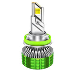 Faro per auto impermeabile in lega di alluminio con doppio tubo di rame a LED da 100 W, 9005, 9006, 9012, H1, H4, H7, H11