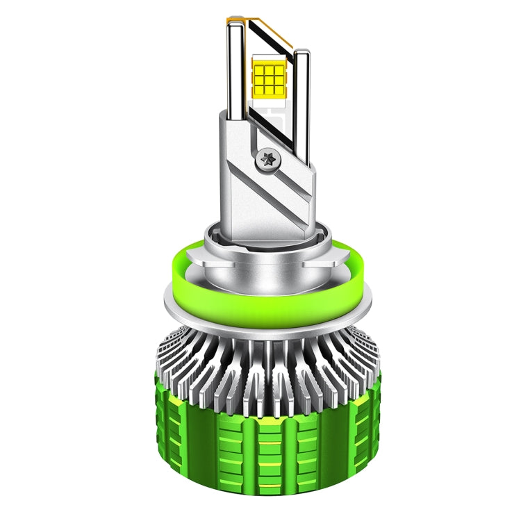 Faro per auto impermeabile in lega di alluminio con doppio tubo di rame a LED da 100 W, 9005, 9006, 9012, H1, H4, H7, H11