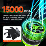 Faro per auto impermeabile in lega di alluminio con doppio tubo di rame a LED da 100 W, 9005, 9006, 9012, H1, H4, H7, H11
