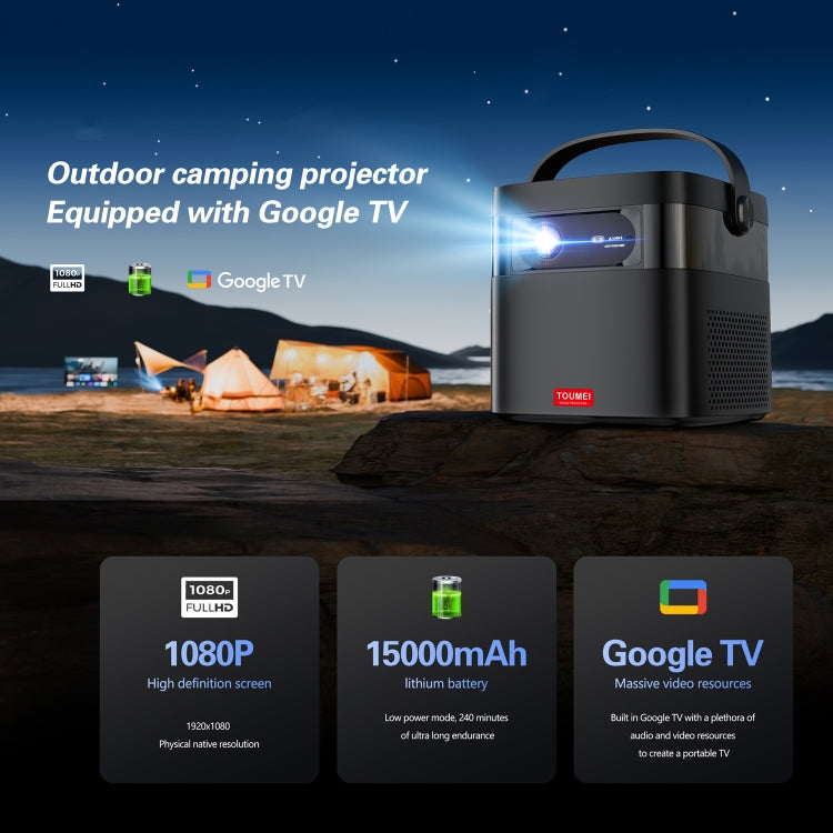 Proiettore portatile TOUMEI M2 Full HD con batteria integrata