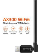 Adattatore USB WiFi6 COMFAST CF-940F 300Mbps Scheda di rete wireless Antenna WiFi 2.4GHz, CF-940F