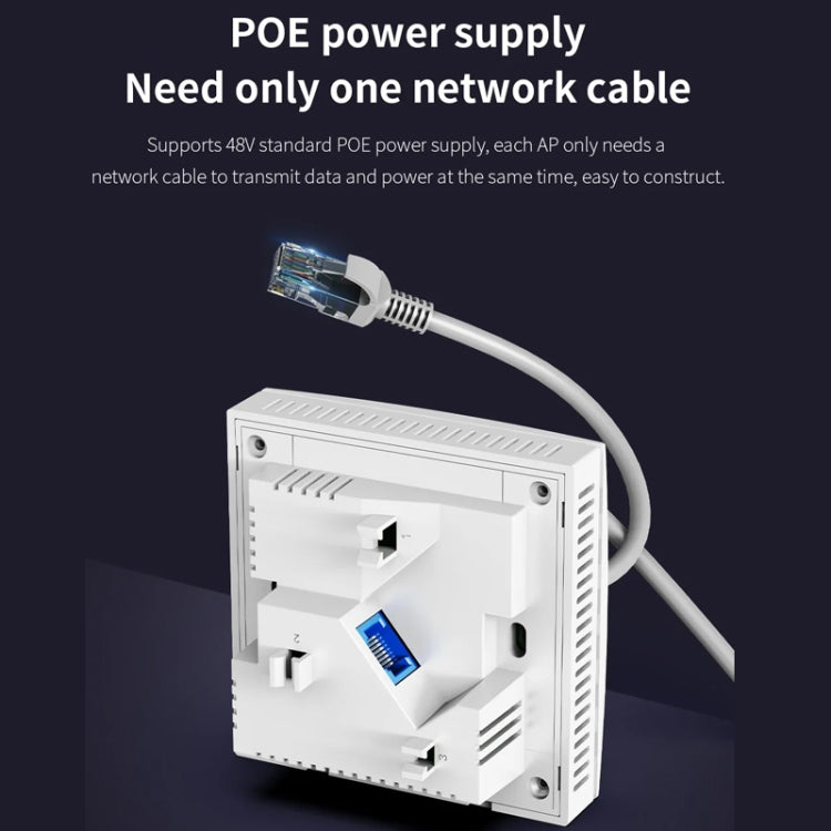 AP da parete COMFAST CF-E591AX 1500Mbps Dual-Band WiFi6 Supporta alimentazione POE 48V, CF-E591AX