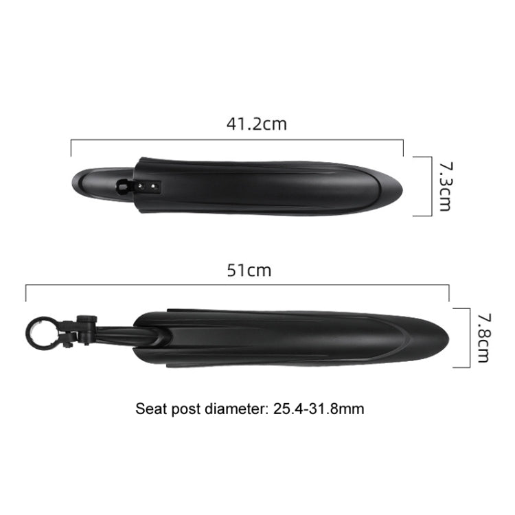 Parafanghi per bici Set allarga allunga bicicletta MTB anteriore posteriore parafango a sgancio rapido, 08CY0006, 08CY0007, 08CY0008