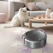 Robot intelligente per la pulizia della casa, automatico 3 in 1, aspirapolvere integrato, Battery White, Battery Black, Rechargeable White, Rechargeable Black