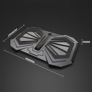 YL-017 Supporto di raffreddamento per laptop silenzioso con effetto di illuminazione RGB a 2 ventole e velocità regolabile, YL-017 2-Fans