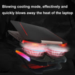 YL-017 Supporto di raffreddamento per laptop silenzioso con effetto di illuminazione RGB a 2 ventole e velocità regolabile, YL-017 2-Fans