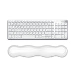 Poggiapolsi per tastiera in silicone fresco, tappetino per mouse, allevia l'affaticamento del polso, Small Transparent, Small Transparent Gray, Small Green, Large Transparent, Large Transparent Gray, Large Green