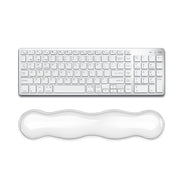 Poggiapolsi per tastiera in silicone fresco, tappetino per mouse, allevia l'affaticamento del polso, Small Transparent, Small Transparent Gray, Small Green, Large Transparent, Large Transparent Gray, Large Green