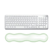 Poggiapolsi per tastiera in silicone fresco, tappetino per mouse, allevia l'affaticamento del polso, Small Transparent, Small Transparent Gray, Small Green, Large Transparent, Large Transparent Gray, Large Green
