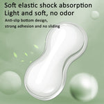 Poggiapolsi per tastiera in silicone fresco, tappetino per mouse, allevia l'affaticamento del polso, Small Transparent, Small Transparent Gray, Small Green, Large Transparent, Large Transparent Gray, Large Green