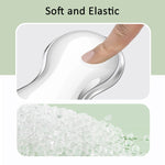 Poggiapolsi per tastiera in silicone fresco, tappetino per mouse, allevia l'affaticamento del polso, Small Transparent, Small Transparent Gray, Small Green, Large Transparent, Large Transparent Gray, Large Green