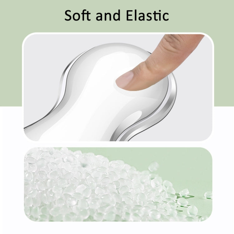 Poggiapolsi per tastiera in silicone fresco, tappetino per mouse, allevia l'affaticamento del polso, Small Transparent, Small Transparent Gray, Small Green, Large Transparent, Large Transparent Gray, Large Green
