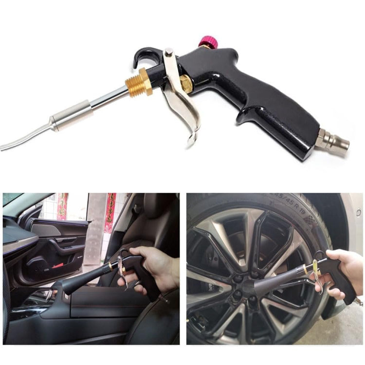 Pistola per la pulizia degli interni dell'auto ad alta pressione con spazzola per la rimozione della polvere per auto con cuscinetto
