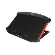 NUOXI X100 11-Fans LED Screen Radiatore di raffreddamento per laptop regolabile, X100 11-Fans