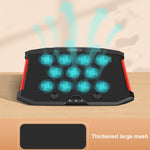 NUOXI X100 11-Fans LED Screen Radiatore di raffreddamento per laptop regolabile, X100 11-Fans