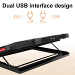 NUOXI X100 11-Fans LED Screen Radiatore di raffreddamento per laptop regolabile, X100 11-Fans