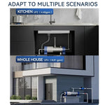 Purificatore d'acqua domestico per tutta la casa, filtro per installazione su tubature, purificatore d'acqua ad alto flusso, Wheelton UF2-1T, Wheelton UF4-2T, Wheelton UF6-3T