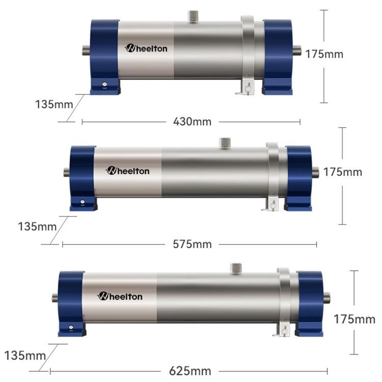 Purificatore d'acqua domestico per tutta la casa, filtro per installazione su tubature, purificatore d'acqua ad alto flusso, Wheelton UF2-1T, Wheelton UF4-2T, Wheelton UF6-3T