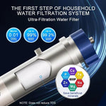 Purificatore d'acqua domestico per tutta la casa, filtro per installazione su tubature, purificatore d'acqua ad alto flusso, Wheelton UF2-1T, Wheelton UF4-2T, Wheelton UF6-3T