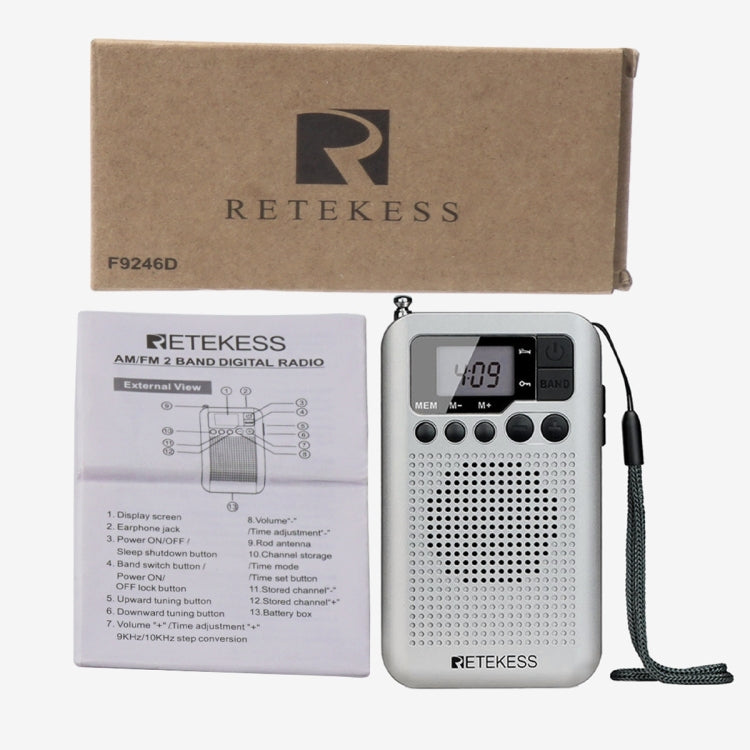 RETEKESS TR106 Radio portatile FM/AM con timer spegnimento