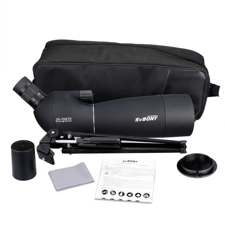 SVBONY SV28 25-75x70 IP65 cannocchiale per uccelli impermeabile, 21mm Eyepiece