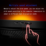 NUOXI 3 ventole LED Light regolabile radiatore di raffreddamento per laptop, 3-fans