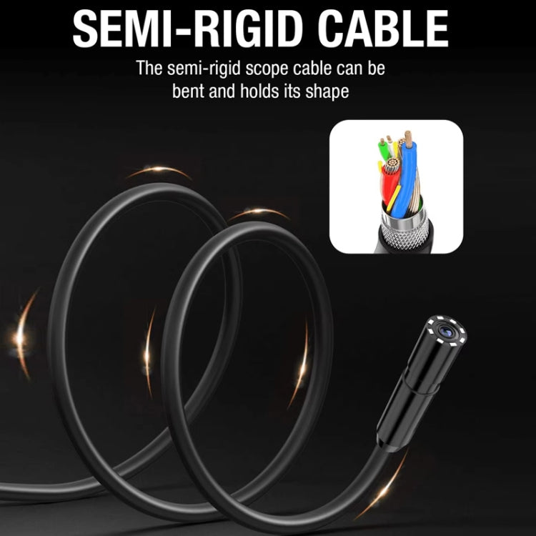 Endoscopio per cilindro motore con telecamera per condotte da 8 mm con schermo, 2m Hard Wire, 5m Hard Wire