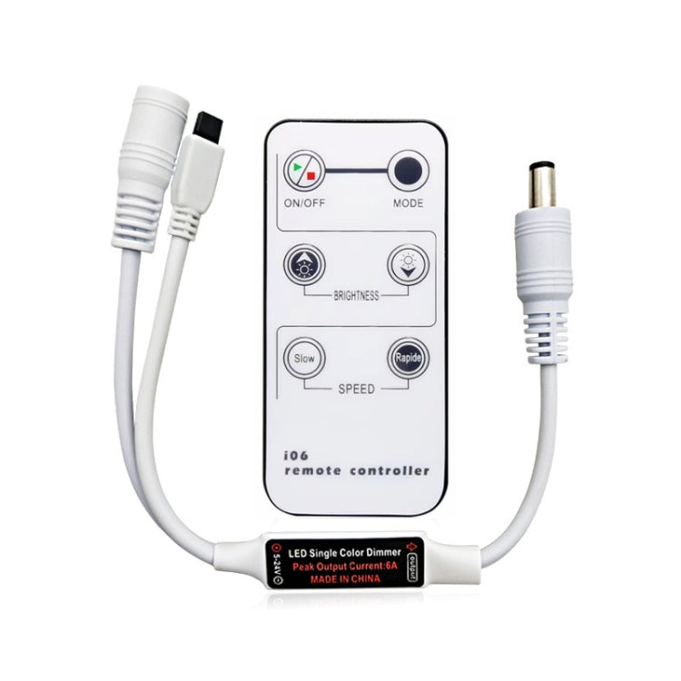 Regolatore DC monocolore a 6 pulsanti, luce dimmerabile a infrarossi con regolatore LED