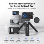 Custodia silicone per DJI Osmo Action 5 Pro con copriobiettivo