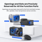 Custodia silicone per DJI Osmo Action 5 Pro con copriobiettivo