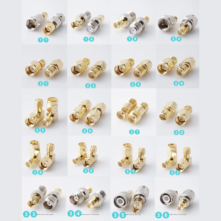 Convertitore RF adattatore coassiale RF da 36 pezzi/scatola, 36pcs /Box