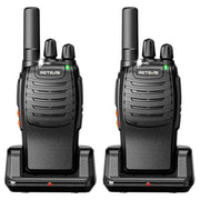 RETEVIS H777 Walkie Talkie portatile compatto a 16 canali con base di ricarica, PMR, FRS, 1pair PMR, 1pair FRS