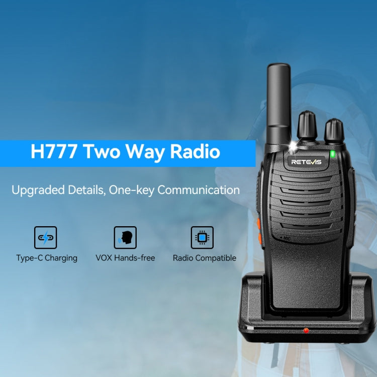 Walkie Talkie Retevis H777 16 Canali con Base Ricarica