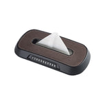 Parasole per auto, appeso al tettuccio apribile, scatola per fazzoletti sullo schienale del sedile, Leather Black, Leather Beige, Leather Brown, Leather Red, Suede Dark Gray, Suede Beige, Suede Brown, Suede Red
