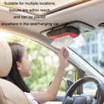 Parasole per auto, appeso al tettuccio apribile, scatola per fazzoletti sullo schienale del sedile, Leather Black, Leather Beige, Leather Brown, Leather Red, Suede Dark Gray, Suede Beige, Suede Brown, Suede Red