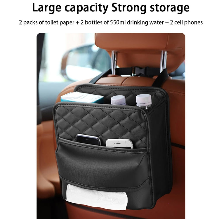 Borsa porta fazzoletti appesa 2 in 1 per riporre il sedile posteriore dell'auto, Standard, Enlarged