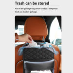 Borsa porta fazzoletti appesa 2 in 1 per riporre il sedile posteriore dell'auto, Standard, Enlarged