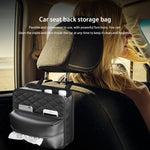 Borsa porta fazzoletti appesa 2 in 1 per riporre il sedile posteriore dell'auto, Standard, Enlarged