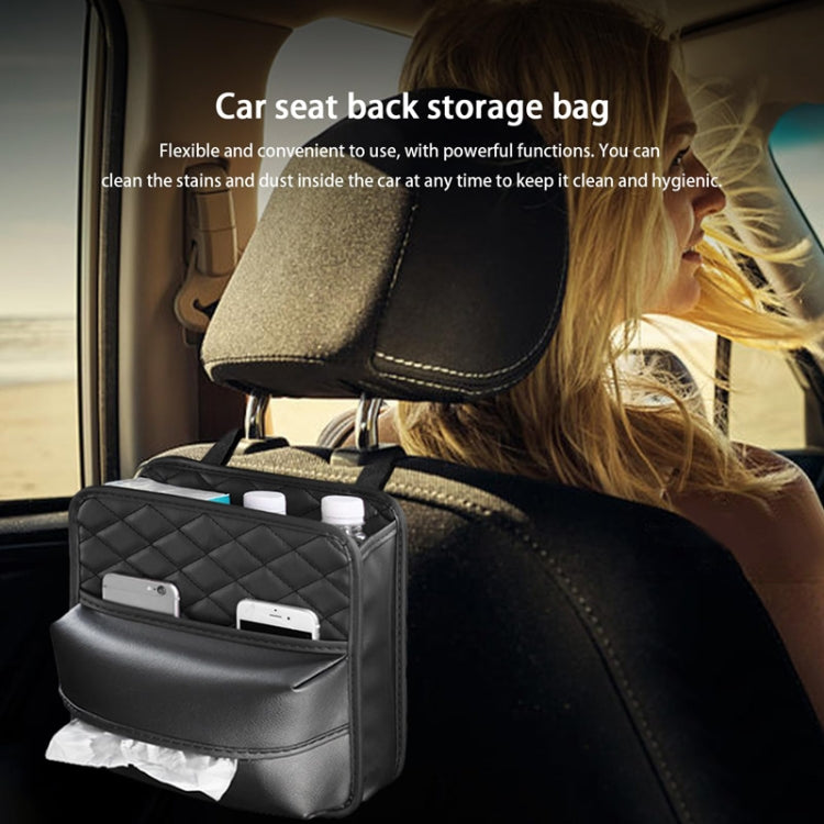 Borsa porta fazzoletti appesa 2 in 1 per riporre il sedile posteriore dell'auto, Standard, Enlarged