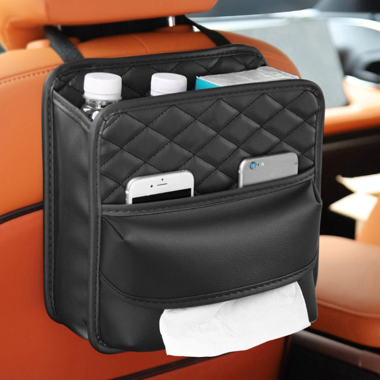 Borsa porta fazzoletti appesa 2 in 1 per riporre il sedile posteriore dell'auto, Standard, Enlarged