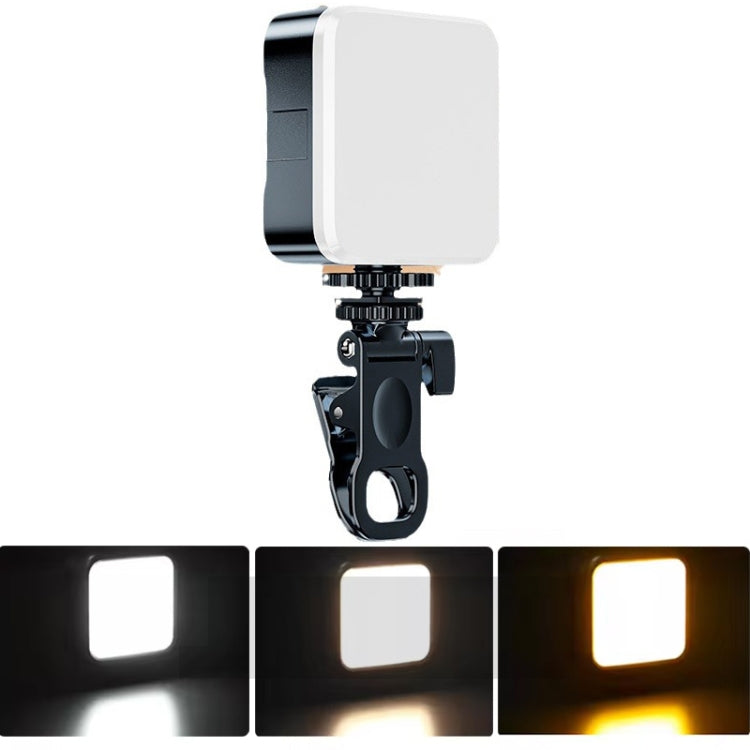 Clip Fill Light con lampada per fotografia con telecamera per telefono cellulare per videoconferenza PTZ, Battery Type 3-color Light, Rechargeable 3-color Light, Rechargable RGB Light, Battery Type White Light