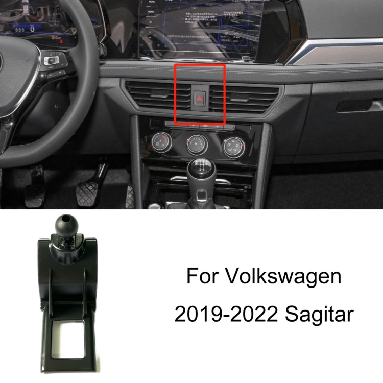 Per Volkswagen Car Air Outlet Base porta cellulare modificata, 19-22 Sagitar, 19-22 Tayron/ Tayron X, 19-23 Touareg, 19-21 Tharu, 20 Viloran, 19-23 T_Cross/20-21 TACOUA, 21-23 Teramont/Teramont X/Viloran, 22 Tiguan L/Tiguan X, 21 Golf 8, 21 CC         ...
