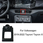 Per Volkswagen Car Air Outlet Base porta cellulare modificata, 19-22 Sagitar, 19-22 Tayron/ Tayron X, 19-23 Touareg, 19-21 Tharu, 20 Viloran, 19-23 T_Cross/20-21 TACOUA, 21-23 Teramont/Teramont X/Viloran, 22 Tiguan L/Tiguan X, 21 Golf 8, 21 CC         ...